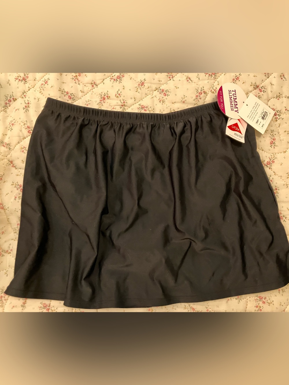 New Croft & Barrow black swim skort